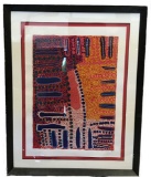 Quality Print of Aboriginal Art titled Nulla Nullas, Signed and Numbered