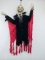 NOS - Halloween Decor - Screaming Skeleton - Red And Black - Vampire