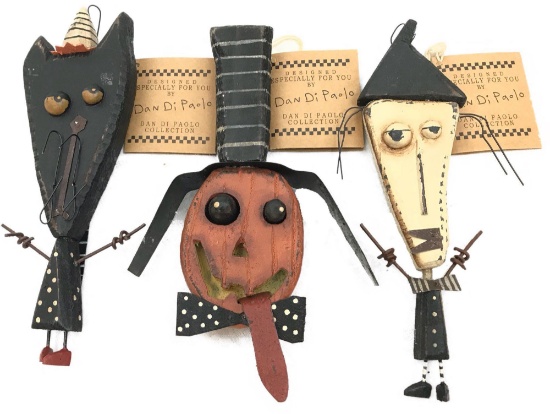 Halloween Decor, 3 Fun Wall Figures, New