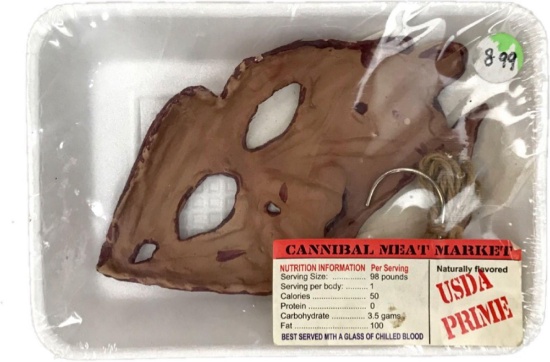 Cannibal Meat Market Halloween Prop