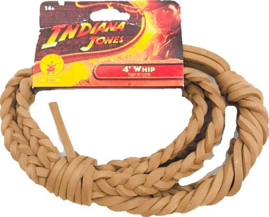 NOS - Indiana Jones - 4' Whip - Halloween Accessory