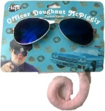 NOS - Halloween Accessory - PIG NOSE and COP GLASSES - Mr Piggy