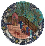 Middle Eastern Large Porcelain Plate 16