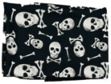 NOS - Halloween Decor - Jolly Roger - Skull - Table Cloth