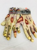 NOS - Halloween Costume Accessory - Rubber Zombie Hands