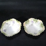 2 Vintage Porcelain RS Germany Fruit Bowls