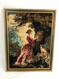 Vintage Framed Needlepoint Wall Art