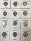 12 Indian Head Buffalo Nickels