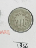 Rare 1866 Shield Nickel