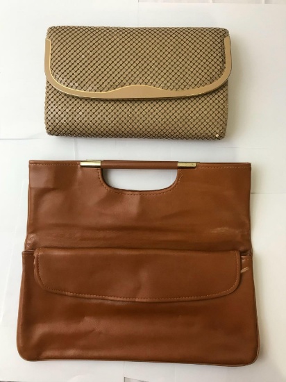 Vintage 70's Style Pair Of Clutch Purses;