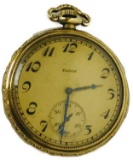 Antique Elgin Open Face Pocket Watch, 1922