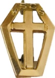 Vintage Gold Cross Pin/Brooch Women's Society Christian Services Marked 10K TOP