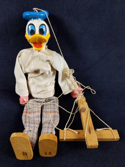 Antique Donald Duck Hand Puppet String Marionette