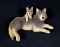 Wolf and Cub Shelf Sitter by Crossroads