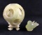 Jadeite Chinese Art Feng Shui Puzzle Ball Bird Lot