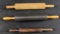 Vintage Lot Of Three Roller Pins