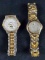 Mens Stainless Steel Analog Watch Lot Of Two