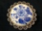 Victorian Dutch Sterling Porcelain Brooch