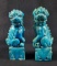 Two Vintage Chinese Porcelain Foo Dog Figurines