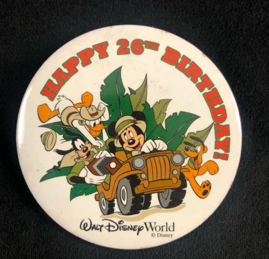 A Lot of 160 Vintage Walt Disney World Happy 26th Birthday Mickey Mouse Donald Duck Pluto Goofy