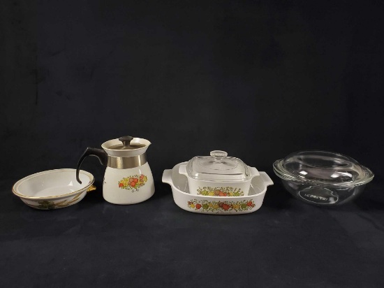 Vintage Modern Corningware Pyrex Royal Worcester Bakeware