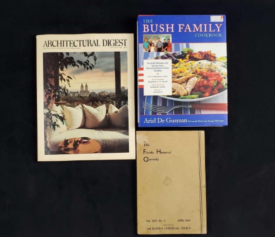 Bush Family Cooking Book Plus 2 Vintage Magazines