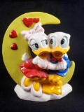 Donald and Daisy Duck Moon Porcelain Vase