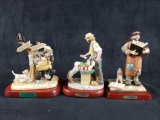 Three Flambro Collection Clown Figurines