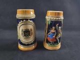 Lot of 2 Heidelberg German Beer Steins
