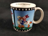 1988 Vintage Donald And Daisy Movie Frame Coffe Mug