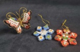 Vintage Chinese Cloisonne Ornaments Butterfly
