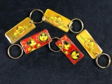 Lot Of 5 Vintage Disneyland Keychains 1988 Disneyana Convention 1993