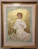 Edna Hibel Young Shepherd Signed Lithograph