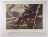 Vintage The Battle Of the Coral Sea Poster