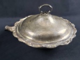 Vintage Silver Plate Chafing Hollowware Pan