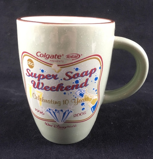 Walt Disney World Memorabilia Mug ABC Super Soap Weekend 10th Anniversary 2005
