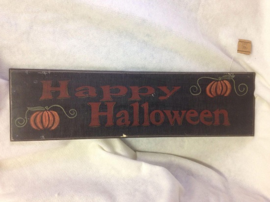 NOS-Halloween Decor Sign-Happy Halloween lot 1