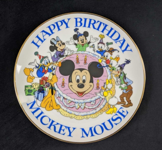 Mickey Mouse 50th Birthday Special Edition Collector's Plate B
