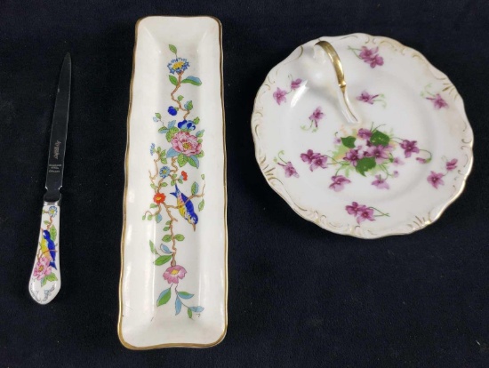 Set of 3 Marked Porcelain Items