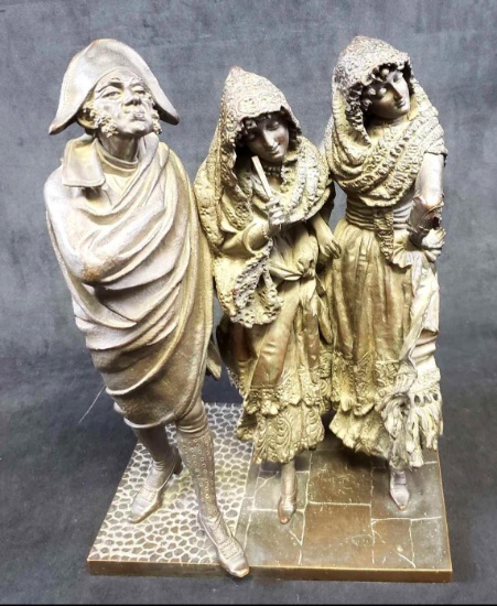 Antonio Pandiani, Three Figure Bronze