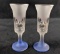 Disney Mickey Mouse Epcot Pedestal Shot Glass Lot Of Two One Mouse One World