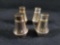 Set of 2 Sterling Weighted Salt and Pepper Shakers