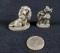Two Piece Lady and The Tramp Pewter Disney Character Pieces