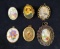 Vintage Fragonard Lot of 6 Pendants and Lockets