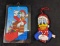 Disney Christmas Donald Duck Ornament And Suction Cup Sign