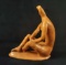 Vintage Abstract Glazed Earthenware Nude Woman
