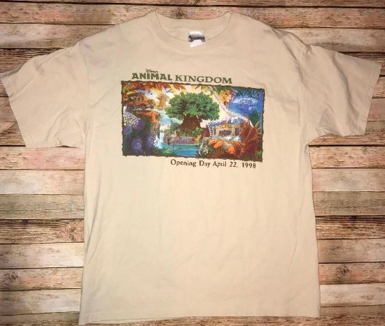 Disney Animal Kingdom Opening Day Shirts Lot Of 2