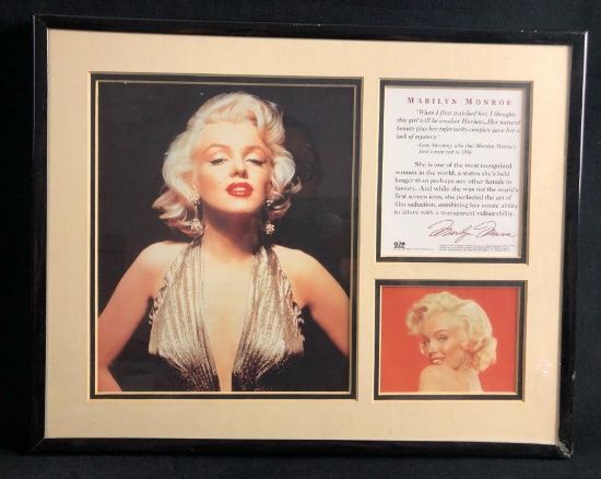 Marilyn Monroe Pyramid America Marilyn Monroe-Gold Dress Pictured Frame 1995 Design