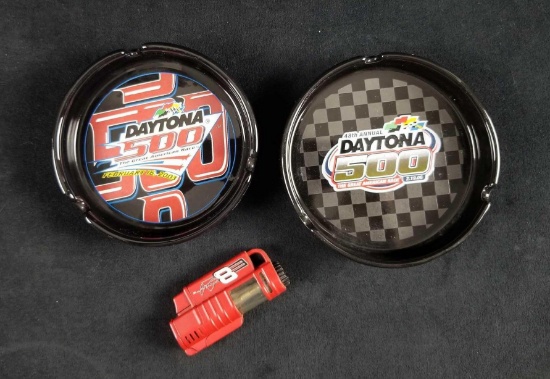 NASCAR Daytona 500 Ashtrays and Dale JR Lightter