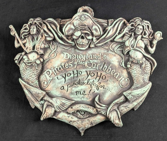 Rare Pirates of the Caribbean Disney Wall Plaque